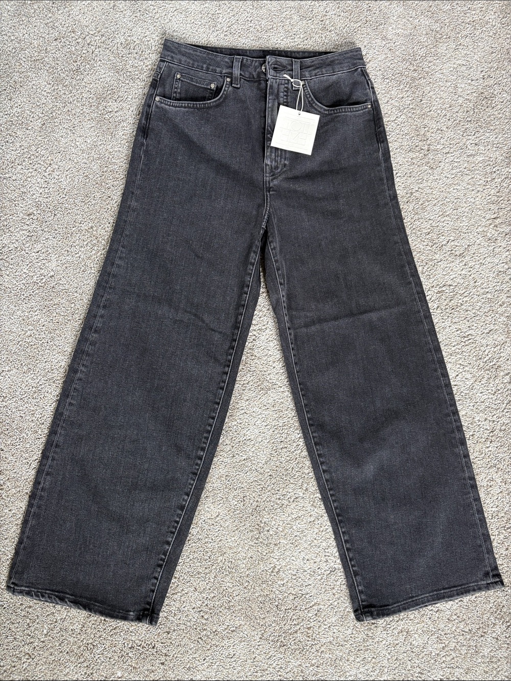 Toteme Black Wide-Leg Jeans